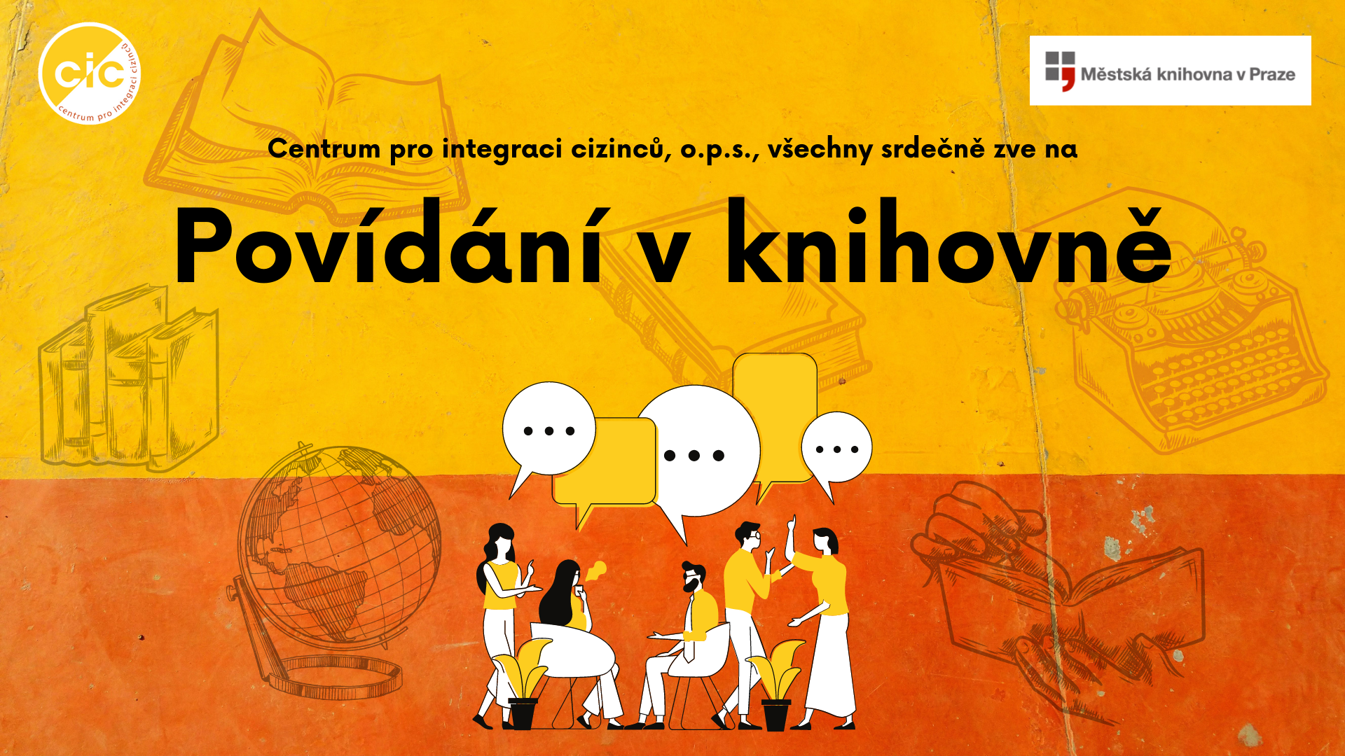 Povídání v knihovně FB Cover